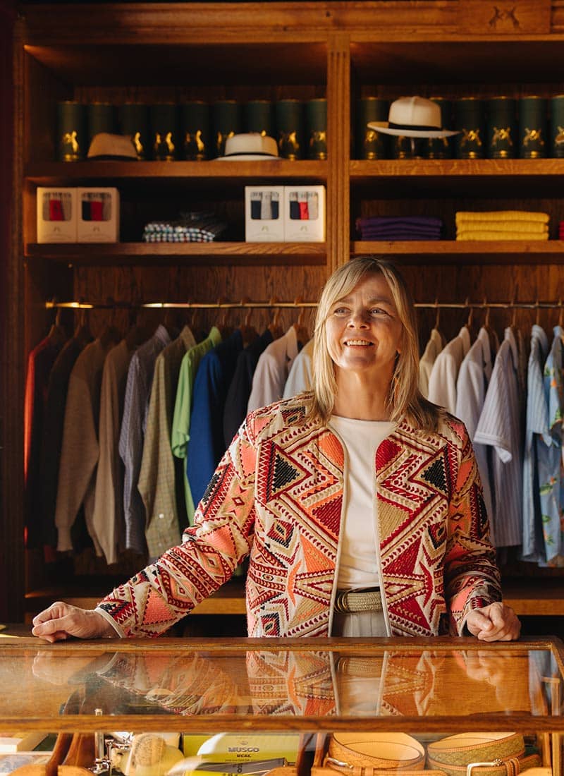 Valerie at Peter Christian Shop