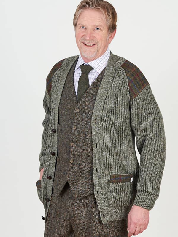 Laird Derby Tweed-Strickjacke