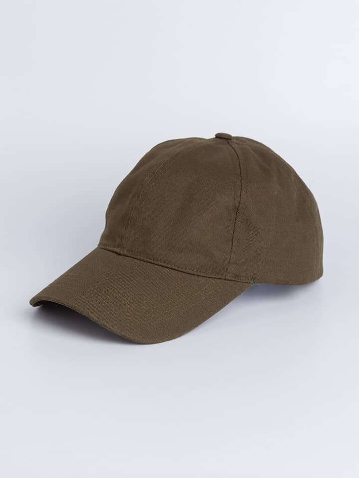 Image of Mens Green Cotton Baseball Cap
