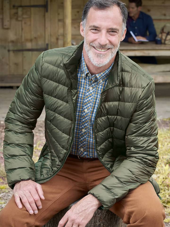 Grüne Daunenjacke von Geox