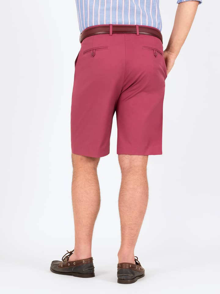 Herren-Shorts aus roter Stretch-Baumwolle