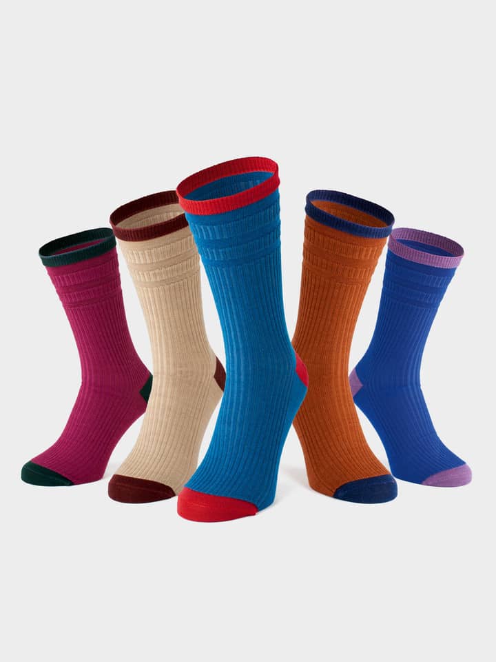 Herren-Wollsocken HJ Softop® 5er-Pack