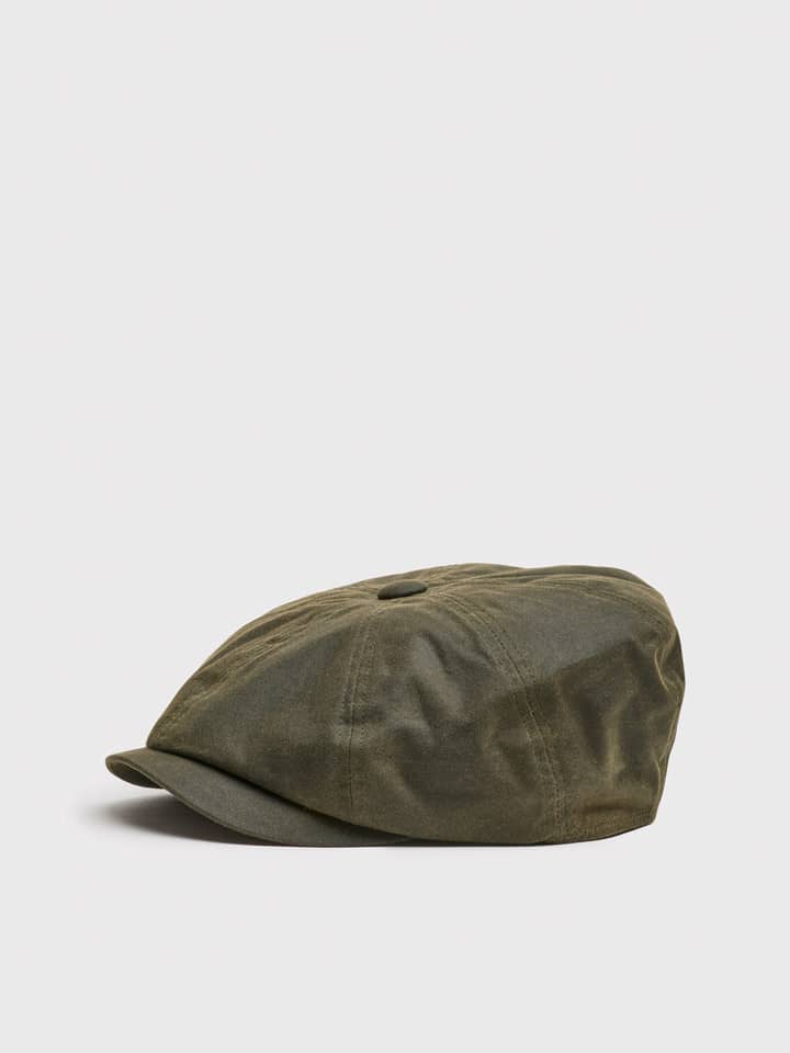 Waxed Bakerboy Cap Flat