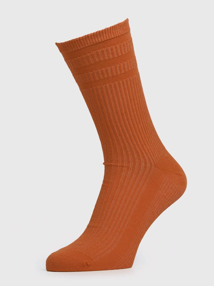 Kastanienbraune Softop-Socken