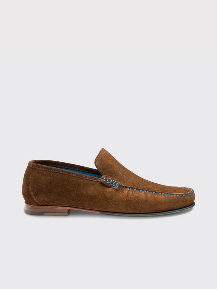 Brauner Loake Nicholson Wildleder-Loafer